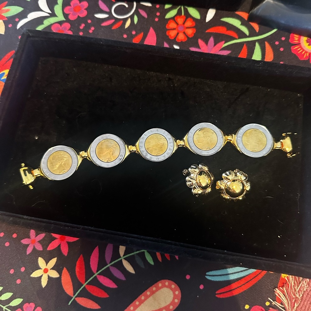 Bronze Italia Replaced ca Coin Bracelet